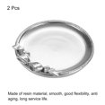 thumbnail image 3 of Uxcell Mini Vintage Decorative Storage Tray Bow Knot Dish Plate Organizer Silver, 2 Pack, 3 of 5
