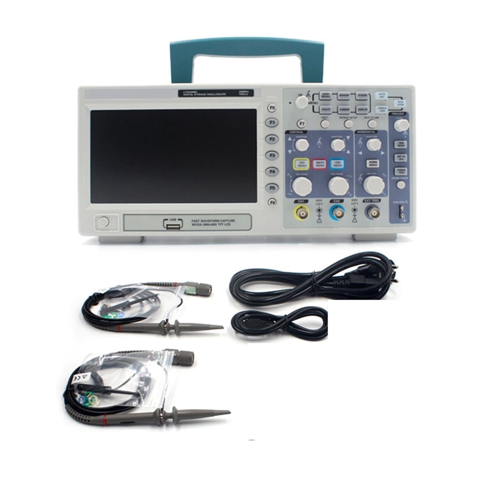 200MHz Digital Storage Oscilloscope USB Dual Channel Portable Oscilloscope Signal Generator Oscilloscope ,Professional Designed