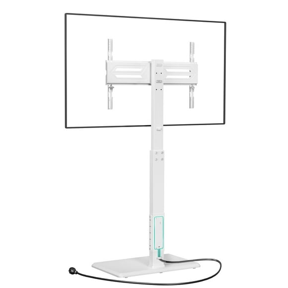 Soporte de suelo WALI TVDVD-7PW para televisores de 32 a 70 pulgadas, color blanco