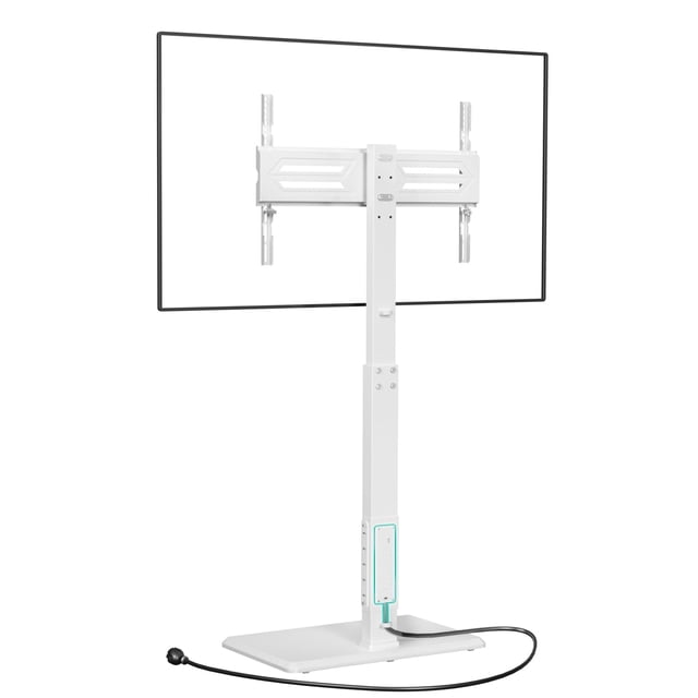 Soporte de suelo WALI TVDVD-7PW para televisores de 32 a 70 pulgadas, color blanco