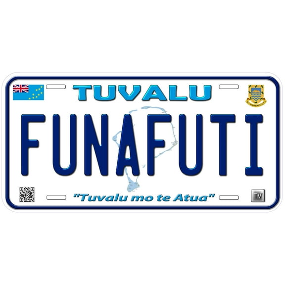 Tuvalu Funafuti Custom Novelty Car License Plate