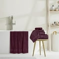thumbnail image 5 of GLAMBURG Ultra Soft 8-Piece Towel Set - 100% Pure Ringspun Cotton, Contains 2 Oversized Bath Towels 27x54, 2 Hand Towels 16x28, 4 Wash Cloths 13x13 - Ideal for Everyday use, Hotel & Spa - Burgundy, 5 of 7