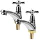thumbnail image 1 of 1 Pair Bathroom Sink Faucets Modern Sink Faucet Single Handle Bathroom Faucet (Cold Type, Hot Type) p20241126315, 1 of 4