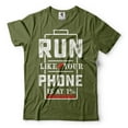 thumbnail image 4 of Funny Joke Shirt Run Like Your Phone Is At 1% Shirt Humorous Gifts Running Shirt Phone Battery Shirt (XX-Large Navy Blue), 4 of 6