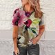 thumbnail image 5 of Tops de moda para mujer, divertidas camisetas informales holgadas con estampado, blusa, camisa estampada Fridja bn1980, 5 of 9