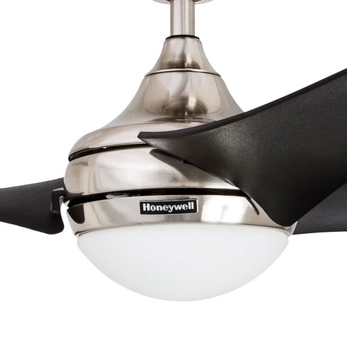 54 Honeywell Rio Brushed Nickel 3 Blade Ceiling Fan With Integrated 54 Honeywell Rio Brushed Nickel 3 Blade Ceiling Fan With Integrated Light And Remote Com