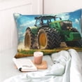 thumbnail image 4 of Kdxio Cotton Pillow Cases 20"x30" Pillowcases,Soft and Breathable Bedroom Pillow Cases-Green Tractor Field-No Pillow Core, 4 of 5
