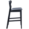 thumbnail image 6 of SAFAVIEH Thaxton Curved Mid Back Counter Stool, Black, 6 of 13