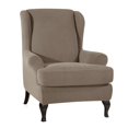 thumbnail image 2 of 2pcs Stretch Wing Back Arm Chair Cover Stretch Chair Sofa Slipcover Couch Cover Sand, 2 of 8