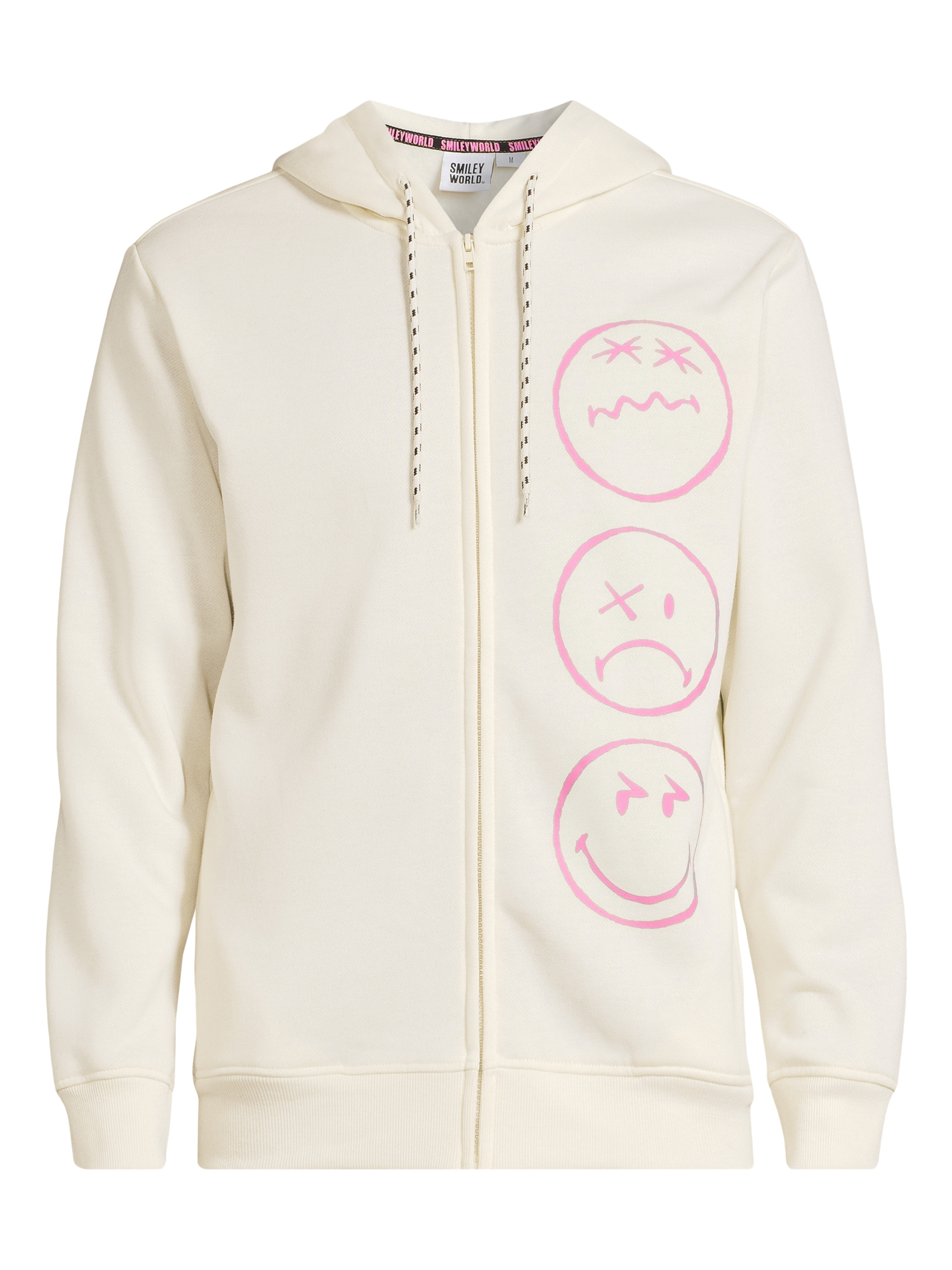 SmileyWorld Men's Graphic Print Hoodie with Long Sleeves, Sizes XS-3XL