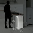 thumbnail image 7 of iTouchless 21 Gallon Commercial Grade Stainless Steel Dual-Deodorizer Open Top Rectangular Trash Can, 7 of 7
