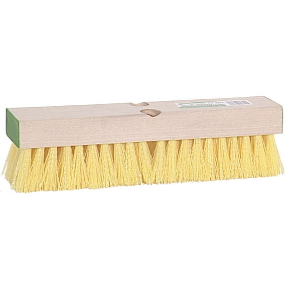 DQB Industries Deck Brush 8760 - Medium Polypropylene Bristles, Handle Included - Multicolor