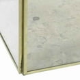 thumbnail image 3 of Modern Designed Square Leaded Top Box With Metal Handle, Gold And Clear, 3 of 3