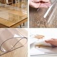 Uyoyous 79x40 inch PVC Clear Table Cover Protector, Rectangle Kitchen