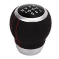 thumbnail image 1 of Car 6 Speed Gear Shift Head Ergonomic Wear Resistant Replacement Silver Ring for Models, 1 of 7