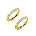 thumbnail image 1 of Minnieouse 2 uds pendientes de aro de acero inoxidable colgante de plata pendiente joyería redonda señoras esposa hermana regalo de moda Ropa, zapatos y accesorios Miscelánea 2.0*10mm dorado Minnieouse AP016826-06, 1 of 6