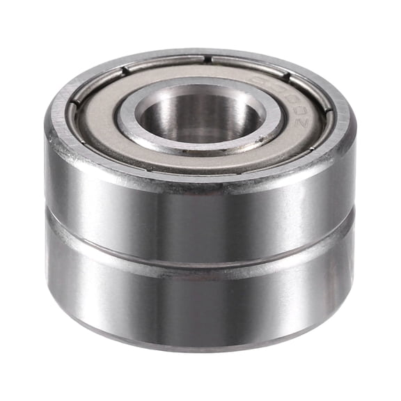 Unique Bargains 2pcs 6000ZZ 10x26x8mm Double Shield Single Row Deep Groove Ball Bearings Silver Tone