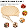 thumbnail image 2 of Sofa Armrest Tray Table Round Bamboo Tray Foldable Snacks Tray for Sofa Bed Armrest Tray, 2 of 8