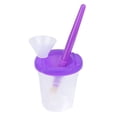 thumbnail image 3 of M Buder Set De 10 Vasos De Pintura Antiderrames Y Pinceles Para Niños, Suministros De Arte Preescolar, Vasos De Plástico Multiusos, 3 of 9