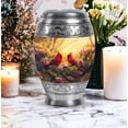thumbnail image 6 of Cardinal Bird Urn for Ashes Adult, Decorative Funeral Urn - Cardinal Bird Theme Cremation & Memorial Sharing Urns for Ashes with Lid - 6inch, Medium Size with Velvet Bag - 1pcs, 6 of 7