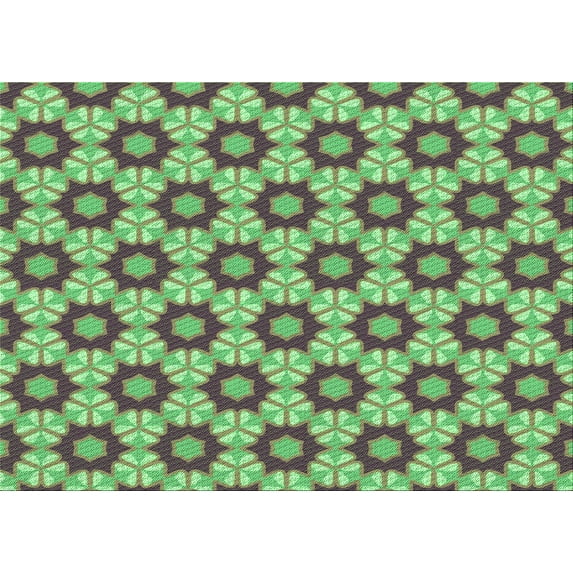 Ahgly Company Machine Washable Indoor Rectangle Transitional Coffee Brown Area Rugs, 5' x 7'