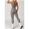 thumbnail image 2 of PISONIC Womens Workout Sets Two Piece Spaghetti Straps Tank Top Matching High Waist Leggings Gym Work Out Outfits with Pockets, 2 of 7