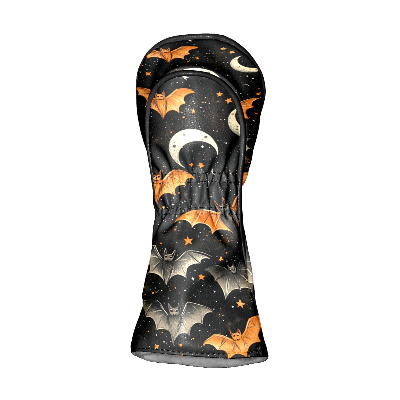 Golf Club Covers PU Leather Waterproof Head Covers for Fairway Woods Hybrids Bats Stars Moon