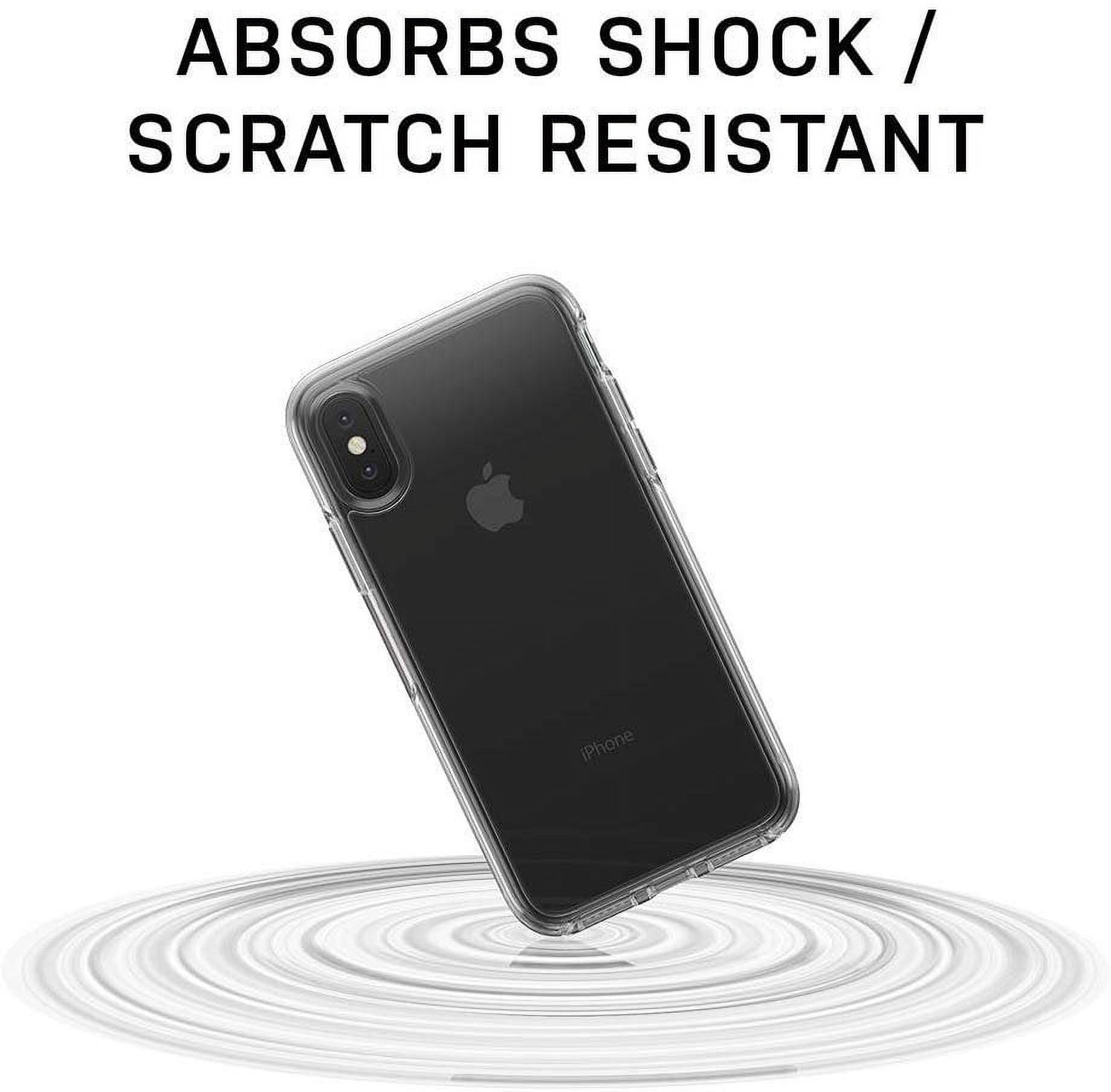 OtterBox Symmetry Clear Series Case for iPhone Xs & iPhone X - Retail Packaging - Stardust (Silver Flake/Clear)