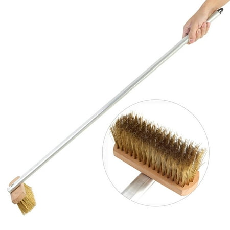 Sonew Aluminum Handle Copper Wire Brush Wire Pizza BBQ Oven Grill Bristles Barbecue Cleaning Brush Scraper US,Cleaning Brush (Best Pizza Oven Brush)