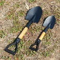 thumbnail image 3 of LUVCLS Small Wood Handle Stainless Steel Trowel (14.2 in) - Heavy Duty Mini Gardening Shovel for Planting, Digging & Soil Loosening, 3 of 5