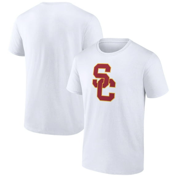 Men's White USC Trojans Team Logo T-Shirt