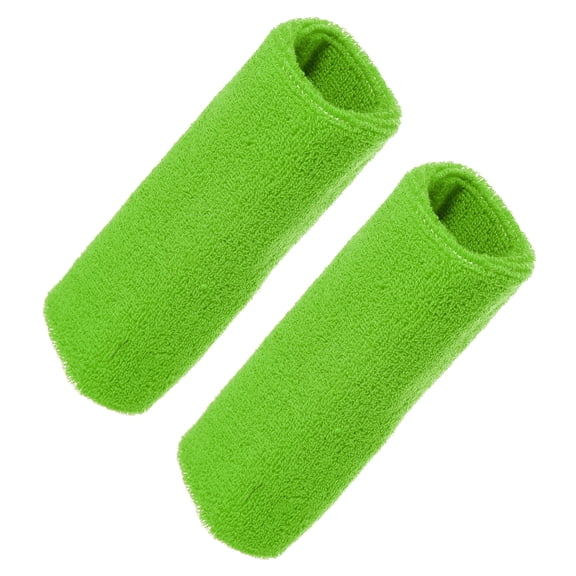 Vocoste 1 Pair Sweat Absorbing Wrist Sweatbands Athletic Cotton Yarn Latex Army Blue 8x15cm