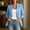 Light Blue women's linen blazer a1, variant on sdhkgrrt Women's Long Sleeve Button Down Blazer Fall Open Front Business Work Casual Suit Jackets Solid Basic Office Outfits Tops, Gray M