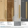 thumbnail image 3 of Amerock Balata 5-1/16 inch (128mm) Center-to-Center Champagne Bronze Cabinet Pull, 3 of 6