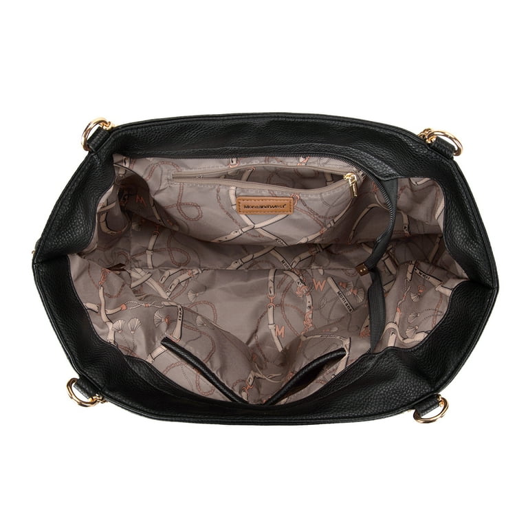 Montana West Large Tote Bag, Oversized Black Shoulder Purse photo 3