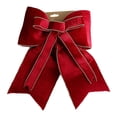 thumbnail image 4 of Colgante de lazo navideño rojo, decoración, suministros decorativos, elegantes decoraciones de regalo para Tamaño pequeño 25 cm x 20 cm, 4 of 9