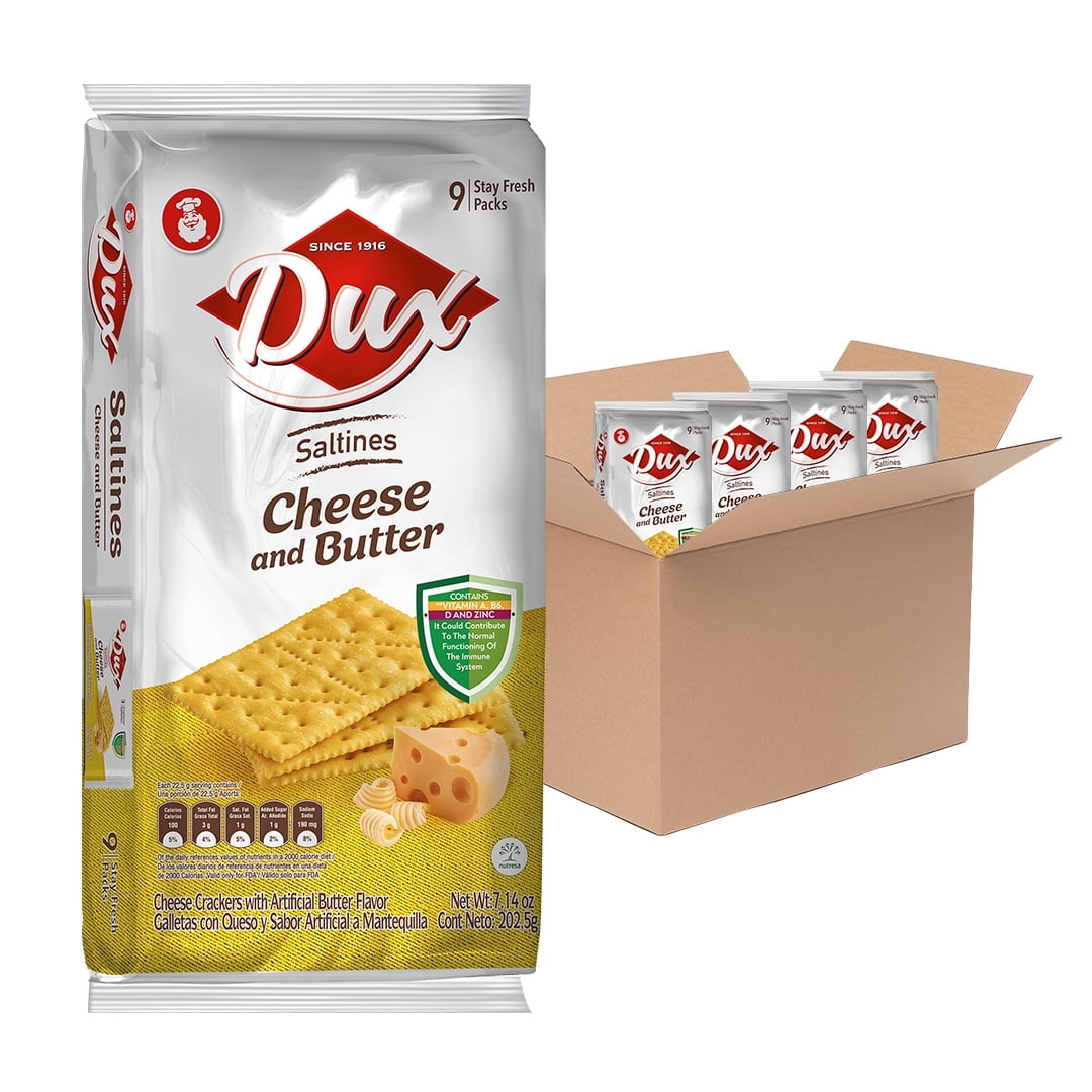 (5 pack) DUX Cheese & Butter Crackers Bag 7 Oz