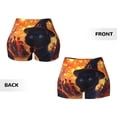 thumbnail image 6 of Workout Shorts Women, Halloween Witch Hat Black Cat Market Biker Shorts for Women Running Gym Spandex Shorts Tummy Control, 6 of 8