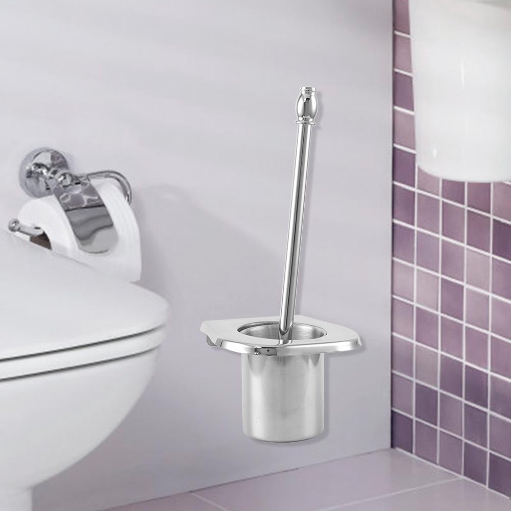 Peahefy Toilet Bowl Brush Brushes Holder Set Stainless Steel WC Brush