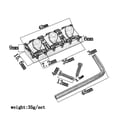 thumbnail image 4 of Tineasur Zinc Alloy Locking Nut with Wrench for Electric Guitar Tuning Stability and Enhanced Performance Upgrade, 4 of 6