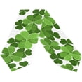 thumbnail image 2 of Coolnut 13"x90" Rectangle St Patrick's Day Shamrock Printed Table Runner for Wedding Birthday Holiday, 2 of 5