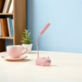 thumbnail image 4 of OULII Kid Kitten Table Lamp Pink Plastic 360Degree Adjustable Night Lamp 1Set, 4 of 8