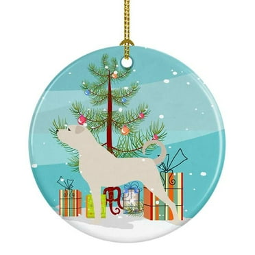 Carolines Treasures BB2995CO1 Anatolian Shepherd Merry Christmas Tree Ceramic Ornament