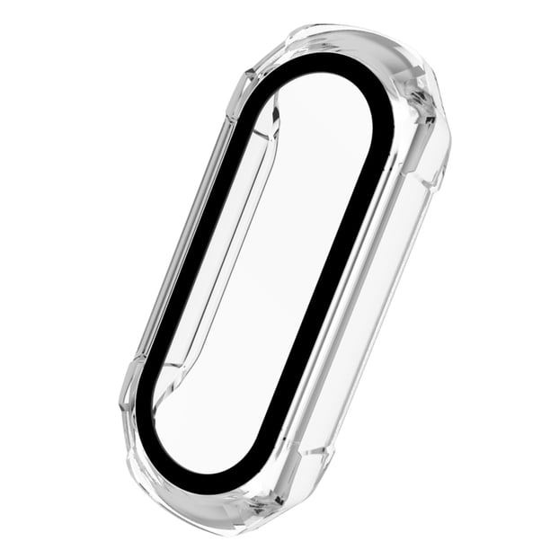 Protector de Pantalla Cubierta Adecuado para Mi Band 5 6 4 Cristal +Film Smart Watchband Cubierta Protectora Completa Adecuado para Mi Band 6 5 4