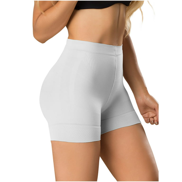 LT.Rose Butt Lifter Shapewear Shorts Tummy Control Push Up Panties for  Dresses Woman High Waist Control Brief Calzon Levanta Cola y Gluteo Faja  para Mujer Colombiana Reductora y Moldeadora White S 