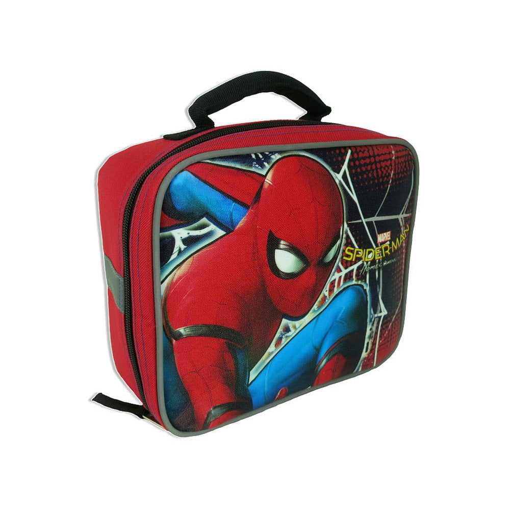 NEW Thermos Spider-Man Homecoming Light Up Lunch Bag Kit Box W Ice Mat BRAND NEW 