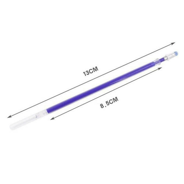 100Pcs Heat Erasable Pen Refills Fabric Erase Pens Ballpoint Pens Marking Pens Refills for Embroidery Blue