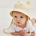 thumbnail image 4 of JZROCKER Newborn Baby Sun Hat Girl Boy Unisex UV Protection Summer Spring Autumn Hat Cap, 4 of 18