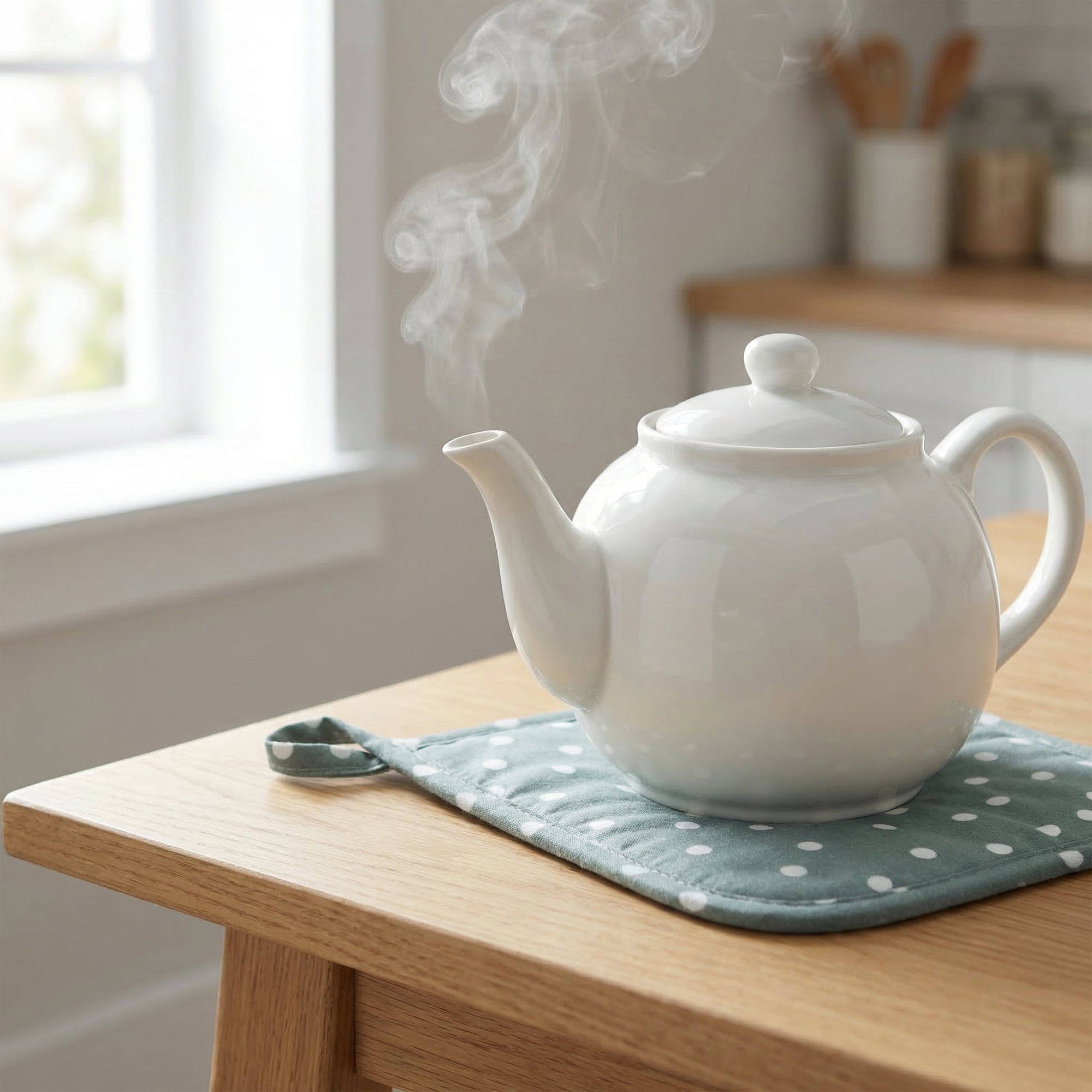 Unique Bargains 2Pcs Heat Resistant Trivets Non Slip Hot Pads Green 8.1*8.7in
