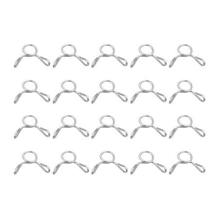 Fuel Line Hose Clips, 100 Pack 3mm 304 Stainless Steel Single Wire ...